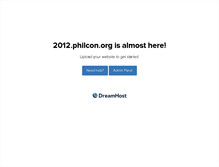 Tablet Screenshot of 2012.philcon.org